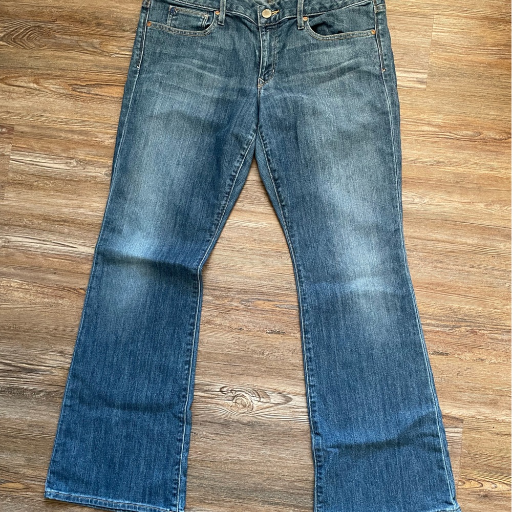 GAP Women's Wide Leg Jeans in Deep Blue